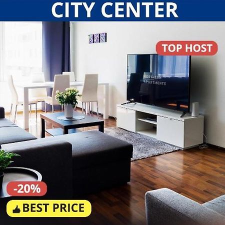 Oulu City Center 4-Room Apartment Parking Eksteriør billede