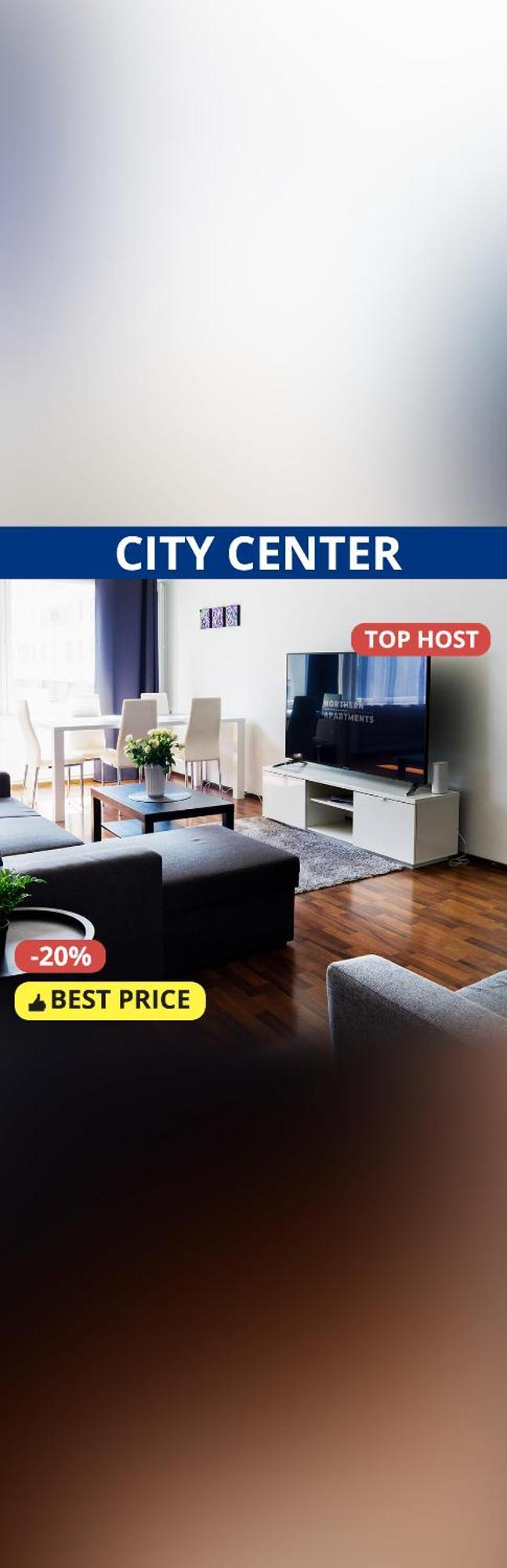 Oulu City Center 4-Room Apartment Parking Eksteriør billede